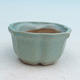 Bonsai bowl + tray H95 - bowl 7 x 7 x 4,5 cm, tray 7 x 7 x 1 cm, green - bowl 7 x 7 x 4,5 cm, tray 7 x 7 x 1 cm - 2/3