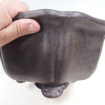 Bonsai bowl 27 x 27 x 13 cm, color brown - 2