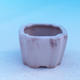 Ceramic bonsai bowl - cascade, beige - 2/3
