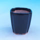 Ceramic bonsai bowl - cascade, black glossy - 2/3