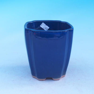 Ceramic bonsai bowl - cascade, blue - 2