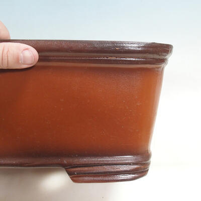 Bonsai bowl 40 x 31 x 15 cm, brick color - 2
