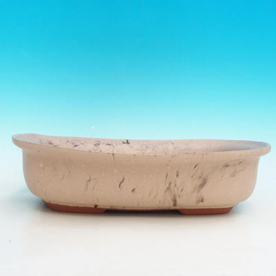 Ceramic bonsai bowl H 10 - 37 x 27 x 10 cm, beige - 37 x 27 x 10 cm - 2