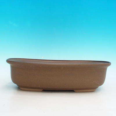 Ceramic bonsai bowl H 10 - 37 x 27 x 10 cm, brown - 37 x 27 x 10 cm - 2