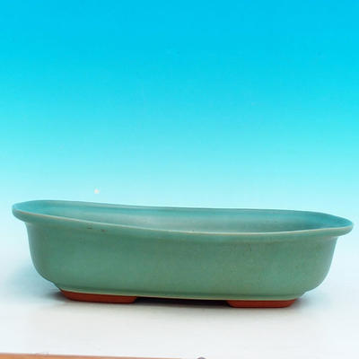 Ceramic bonsai bowl H 10 - 37 x 27 x 10 cm, green - 37 x 27 x 10 cm - 2