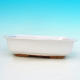 Ceramic bonsai bowl H 02 - 19 x 13,5 x 5 cm, white - 19 x 13.5 x 5 cm - 2/3