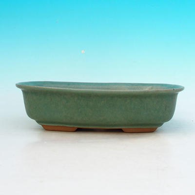 Ceramic bonsai bowl H 02 - 19 x 13,5 x 5 cm, green - 19 x 13.5 x 5 cm - 2