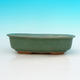 Ceramic bonsai bowl H 02 - 19 x 13,5 x 5 cm, green - 19 x 13.5 x 5 cm - 2/3