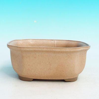 Ceramic bonsai bowl H 31 - 14,5 x 12,5 x 6 cm, beige - 14.5 x 12.5 x 6 cm - 2