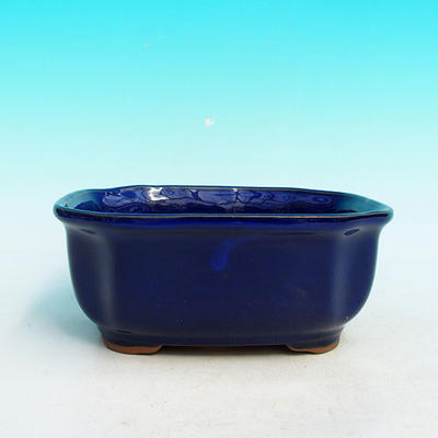 Ceramic bonsai bowl H 31 - 14,5 x 12,5 x 6 cm, blue - 14.5 x 12.5 x 6 cm - 2