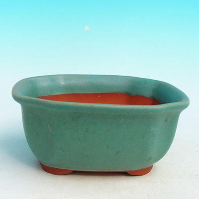 Bonsai bowl tray H32 - bowl 12.5 x 10.5 x 6 cm, tray 12.5 x 10.5 x 1 cm, green bowl 12.5 x 10.5 x 6 cm, tray 12.5 x 10.5 x 1 cm - 2