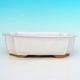 Ceramic bonsai bowl H 03 - 16,5 x 11,5 x 5 cm, white - 16.5 x 11.5 x 5 cm - 2/3