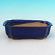 Bonsai bowl tray H03 - 16,5 x 11,5 x 5 cm, tray 16,5 x 11,5 x 1 cm, blue - 16,5 x 11,5 x 5 cm, tray 16,5 x 11,5 x 1 cm - 2/4