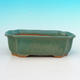 Ceramic bonsai bowl H 03 - 16,5 x 11,5 x 5 cm, green - 16.5 x 11.5 x 5 cm - 2/3