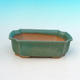 Bonsai bowl tray H03 - 16,5 x 11,5 x 5 cm, tray 16,5 x 11,5 x 1 cm, green - 16.5 x 11.5 x 5 cm, tray 16.5 x 11.5 x 1 cm - 2/4