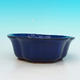 Ceramic bonsai bowl H 06 - 14,5 x 14,5 x 4,5 cm, blue - 14.5 x 14.5 x 4.5 cm - 2/3
