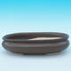 Bonsai bowl tray H15 - bowl 26,5 x 17 x 6 cm, tray 24,5 x 15 x 1,5 cm, brown - 2/3