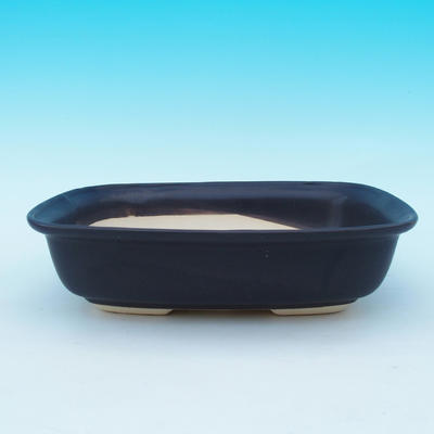 Bonsai bowl + tray H09 - bowl 31 x 21 x 8 cm, tray 28 x 19 x 1,5 cm, black matt - bowl 31 x 21 x 8 cm, tray 28 x 19 x 1,5 cm - 2