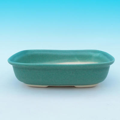 Bonsai bowl + tray H09 - bowl 31 x 21 x 8 cm, tray 28 x 19 x 1,5 cm, green - bowl 31 x 21 x 8 cm, tray 28 x 19 x 1,5 cm - 2