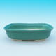 Bonsai bowl, tray H 08 - bowl 24,5 x 18 x 7 cm, tray 23 x 16 x 1,5 cm, green - bowl 24,5 x 18 x 7 cm, tray 23 x 16 x 1,5 cm - 2/3