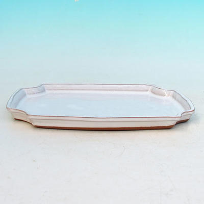 Bonsai water tray H 03 - 16,5 x 11,5 x 1 cm, white - 16.5 x 11.5 x 1 cm - 2