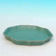 Bonsai water tray H 06 - 13,5 x 13,5 x 1,5 cm, green - 13.5 x 13.5 x 1.5 cm - 2/3