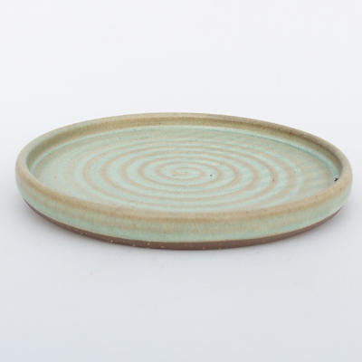 Bonsai tray by hand - 13 x 13 x 1,5 cm, green- 13 x 13 x 1.5 cm - 2