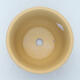 Ceramic bonsai bowl 12.5 x 12.5 x 8.5 cm, color ocher - 3/4