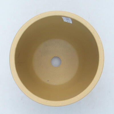 Ceramic bonsai bowl 11.5 x 11.5 x 12.5 cm, color ocher - 3