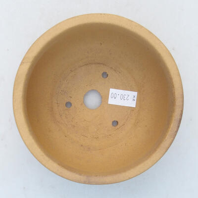 Ceramic bonsai bowl 11 x 11 x 6.5 cm, color ocher - 3