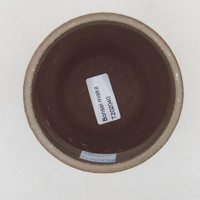Ceramic bonsai bowl 9.5 x 9.5 x 9 cm, color green - 3