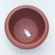 Ceramic bonsai bowl 14 x 14 x 8.5 cm, brick color - 3/4