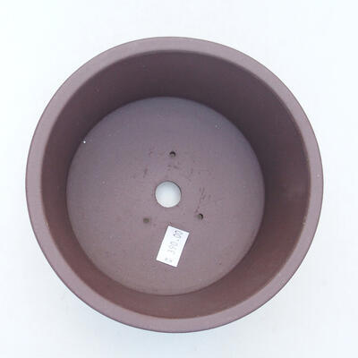 Ceramic bonsai bowl 13.5 x 13.5 x 8.5 cm, color brown - 3