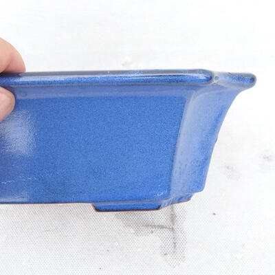 Bonsai bowl 22 x 17.5 x 6 cm, color blue - 3