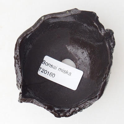 Ceramic Shell 8 x 7 x 5 cm, brown color - 3