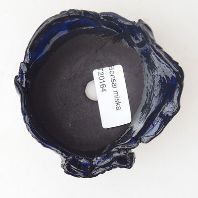 Ceramic Shell 7,5 x 7,5 x 6 cm, color blue - 3