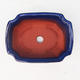 Ceramic bonsai bowl H 01 - 12 x 9 x 5 cm, blue - 12 x 9 x 5 cm - 3/3