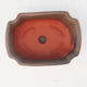 Bonsai bowl + tray H01 - tray 12 x 9 x 5 cm, tray 11,5 x 8,5 x 1 cm, brown - bowl 12 x 9 x 5 cm, tray 11,5 x 8,5 x 1 cm - 3/3
