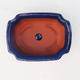 Bonsai bowl + tray H01 - tray 12 x 9 x 5 cm, tray 11,5 x 8,5 x 1 cm, blue - bowl 12 x 9 x 5 cm, podmiska 11,5 x 8,5 x 1 cm - 3/3