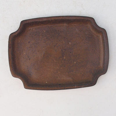 Bonsai tray H 01 - 11,5 x 8,5 x 1 cm, brown - 11.5 x 8.5 x 1 cm - 3