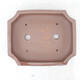 Bonsai bowl 36 x 30 x 6.5 cm, color brown - 3/7