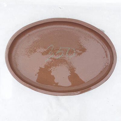 Bonsai bowl 37 x 26 x 4.5 cm, brown color - 3