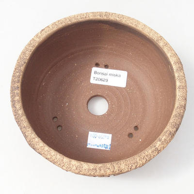Ceramic bonsai bowl 15 x 15 x 6 cm, color cracked - 3