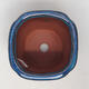 Ceramic bonsai bowl 8.5 x 8.5 x 9.5 cm, color blue - 3/3