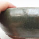 Ceramic bonsai bowl 14.5 x 14.5 x 6 cm, color green - 3/3