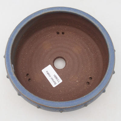 Ceramic bonsai bowl 15 x 15 x 5 cm, color blue - 3