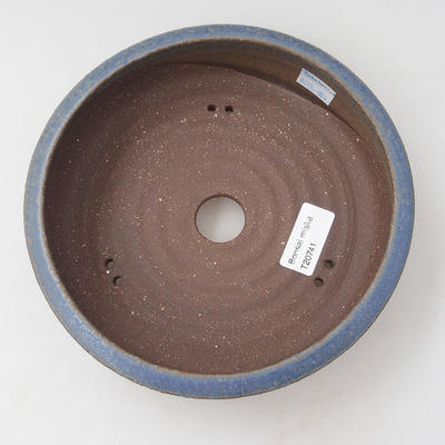 Ceramic bonsai bowl 18 x 18 x 5 cm, color brown-blue - 3