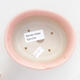 Ceramic bonsai bowl 11.5 x 10 x 5 cm, color pink - 3/4