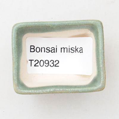 Mini bonsai bowl 4 x 3 x 2 cm, color green - 3
