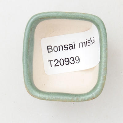 Mini bonsai bowl 4 x 3.5 x 2 cm, color green - 3